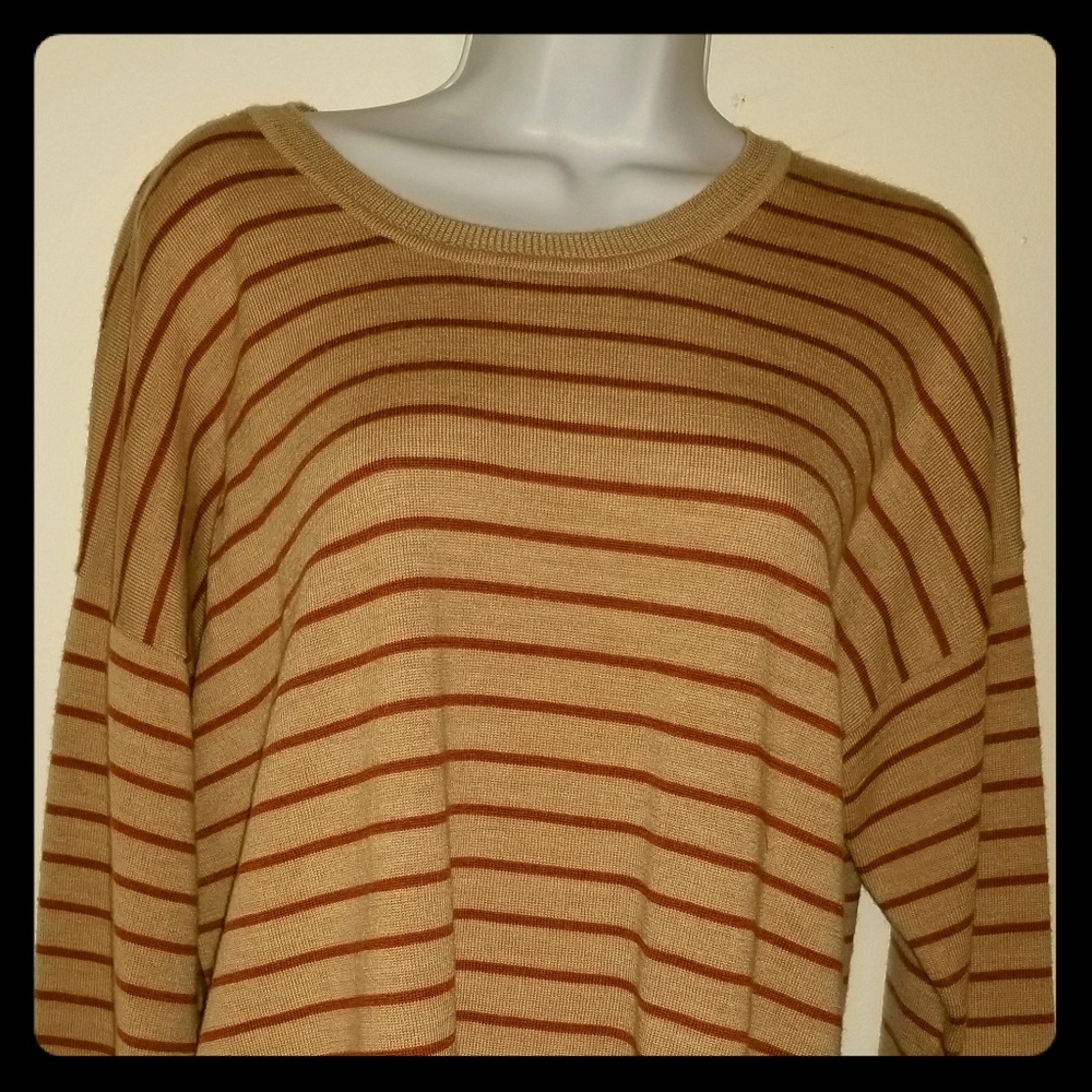 Signature Merino Stripe Crewneck Sweater